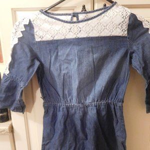Denim & Lace Dress